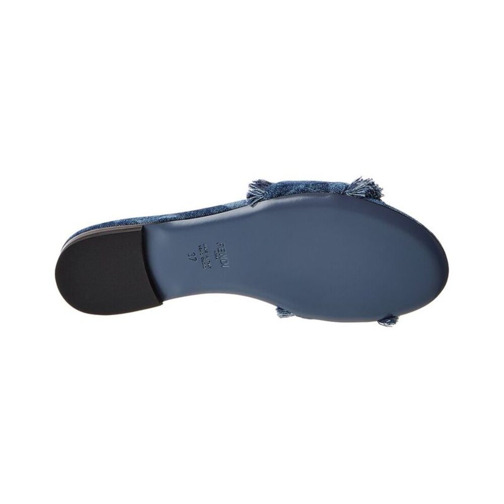Fendi Sunshine Denim Sandal, Blue - Picture 4 of 5